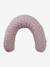 Nursing pillow and cover in cotton muslin and Liberty ENVIE DE FRAISE pale pink 
