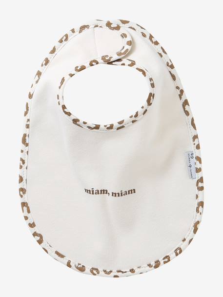 Leopard Bib Set, ENVIE DE FRAISE beige 