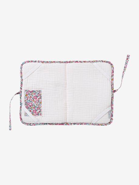Customisable cotton muslin and ENVIE DE FRAISE Liberty health record cover pale pink 