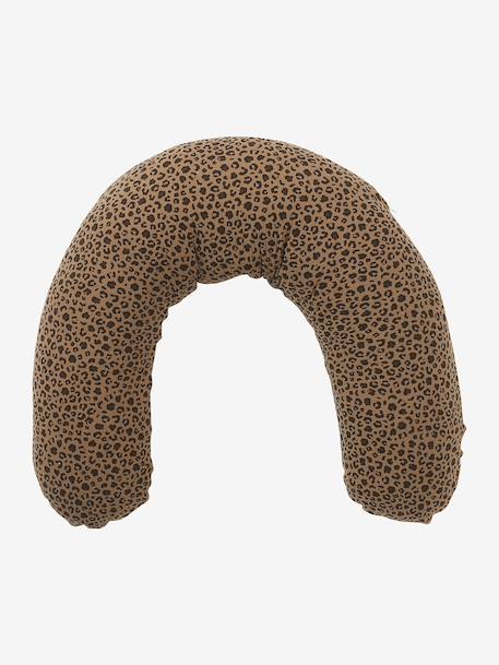 Leopard cotton muslin nursing pillow ENVIE DE FRAISE beige 