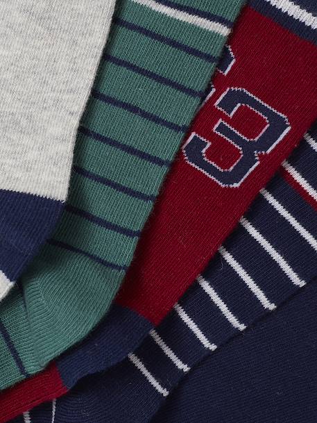 Pack of 5 pairs of 'Baltimore' socks for boys ink blue 