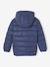 Padded Jacket with Polar Fleece Lined Hood, Reflective Effect & Recycled Fibre Padding for Boys Grey+navy blue 