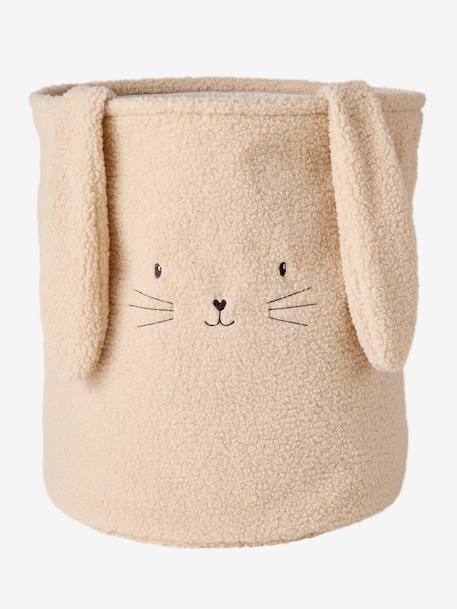 Rabbit Storage Basket in Sherpa sandy beige 
