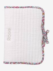 Nursery-Changing Bags-Customisable cotton muslin and ENVIE DE FRAISE Liberty health record cover 