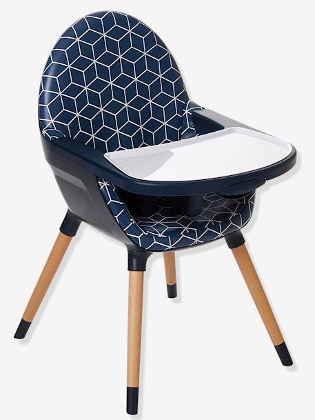 Progressive 2-Position Highchair, Topseat Dark Blue/Print 