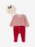 Velour Christmas Sleepsuit & Beanie Set, ENVIE DE FRAISE red 