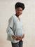 Blouse in Organic Cotton Gauze* for Maternity & Nursing dusky pink+sage green 