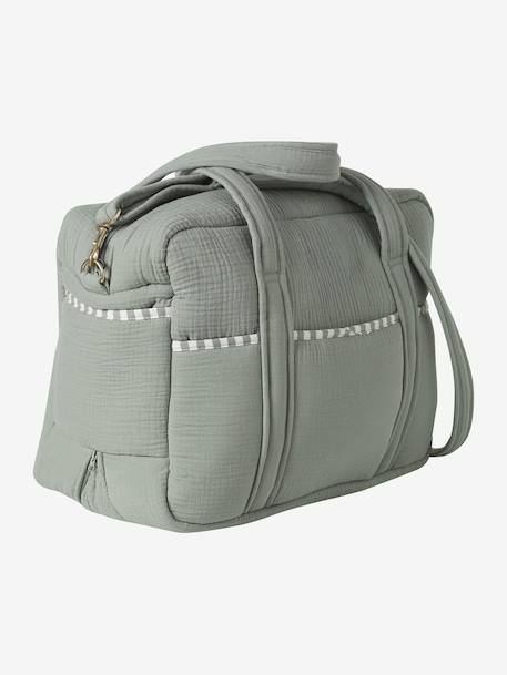 Customisable ENVIE DE FRAISE 24 or 48-hour changing bag sage green 