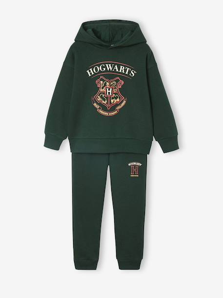 Boys' Harry Potter® sweatshirt + trouser sportswear set in fleece fir green 