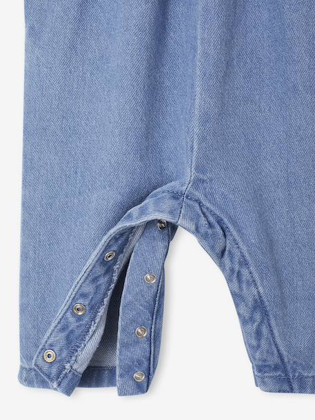 2-Piece Set for Newborns: Denim Dungarees + Bodysuit stone 