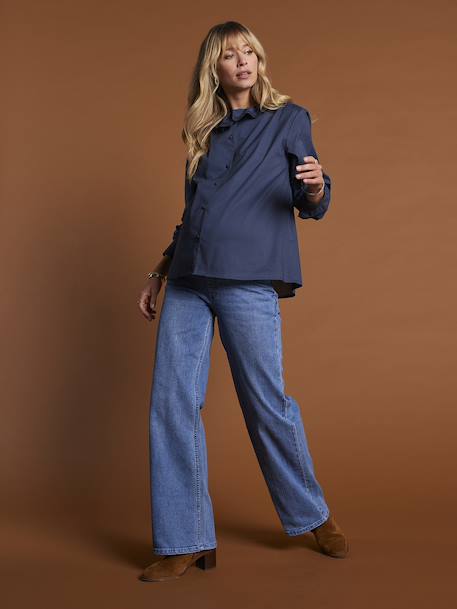 Ruffled Blouse, Maternity & Nursing, ENVIE DE FRAISE night blue 