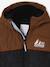 Two-tone Hooded Jacket with Recycled Polyester Padding, for Boys brown+sage green 