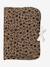 Customisable ENVIE DE FRAISE leopard cotton muslin health record cover beige 