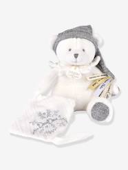 -DOUDOU 25 years - SILVER BEAR - Soother clip comforter DOUDOU & COMPAGNIE