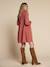 Cotton gauze nursing clothes dress by ENVIE DE FRAISE black+terracotta 