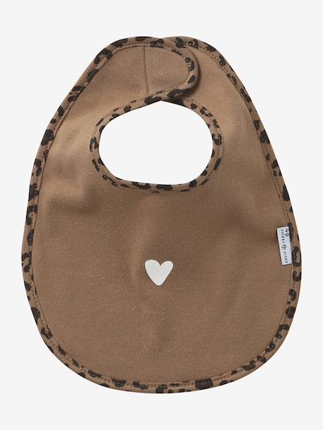 Leopard Bib Set, ENVIE DE FRAISE beige 