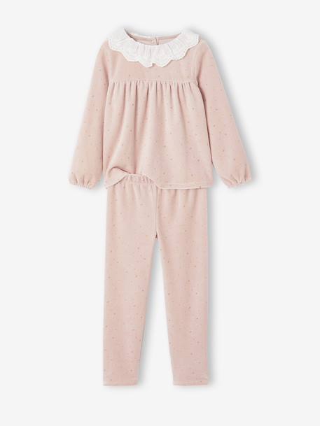 Pyjamas with Sequinned Cape for Girls rosy 