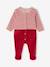 Velour Christmas Sleepsuit & Beanie Set, ENVIE DE FRAISE red 