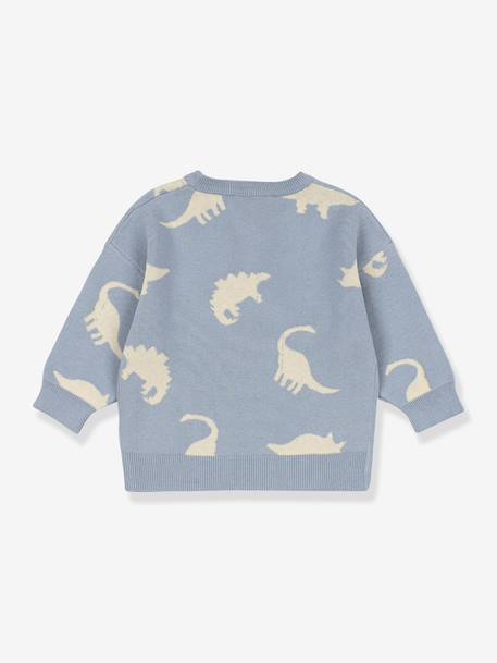 KONGES SLOJD dinosaur pattern jumper grey 