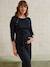 Knitted Dress, Maternity & Nursing Special Black 