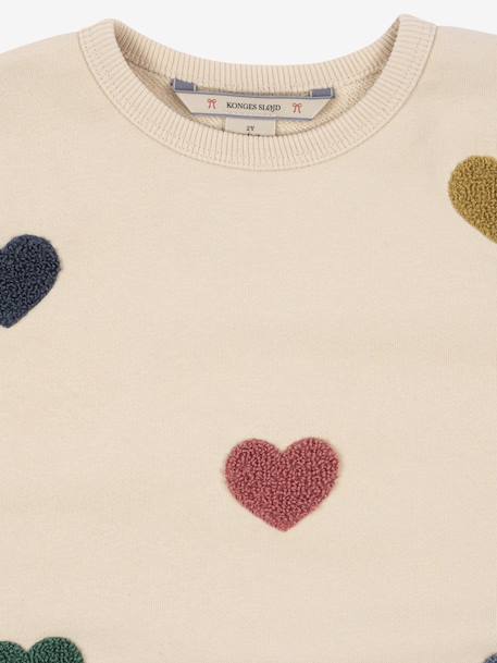 Lou Heart Print Sweatshirt, KONGES SLOJD beige 