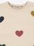 Lou Heart Print Sweatshirt, KONGES SLOJD beige 