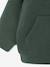 Zipped hooded fleece cardigan for babies fir green 