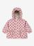 Heart print waterproof windcheater jacket Mismou KONGES SLOJD grey+rose 