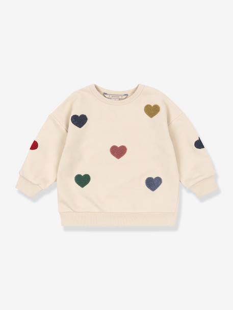 Lou Heart Print Sweatshirt, KONGES SLOJD beige 