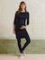 Knitted Dress, Maternity & Nursing Special Black 