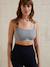 Organic Cotton* Bra for Maternity & Nursing, Homewear black+marl grey 