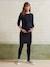 Knitted Dress, Maternity & Nursing Special Black 