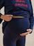 Set of 2-Piece 'Mon Amour' Pyjamas for Maternity navy blue 