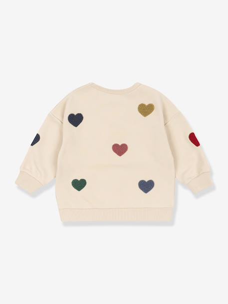 Lou Heart Print Sweatshirt, KONGES SLOJD beige 