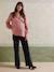 Cotton Gauze Blouse, Maternity & Nursing raspberry pink 