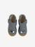 Canvas touch-fastening slippers for babies printed blue 