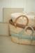 Moses Basket in Woven Natural Fibres for Babies, ENVIE DE FRAISE 0016+beige+sage green 
