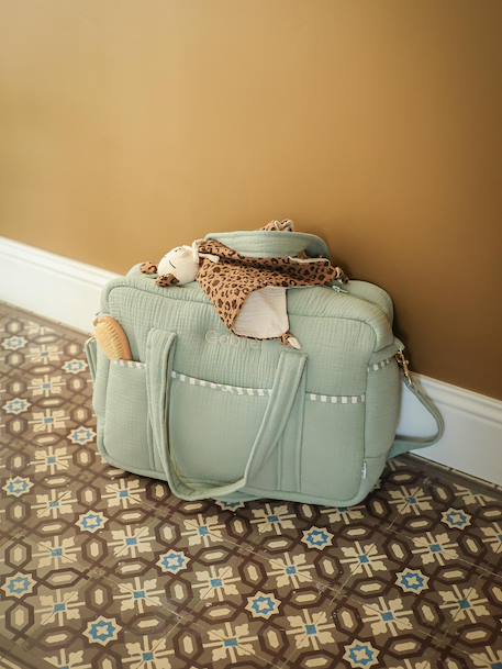 Customisable ENVIE DE FRAISE 24 or 48-hour changing bag sage green 