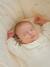 Pack of 2 Sleepsuits in Velour for Newborn Girls, ENVIE DE FRAISE ecru 