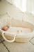 Moses Basket in Woven Natural Fibres for Babies, ENVIE DE FRAISE 0016+beige+sage green 