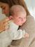 Pack of 2 Sleepsuits in Velour for Newborn Girls, ENVIE DE FRAISE ecru 