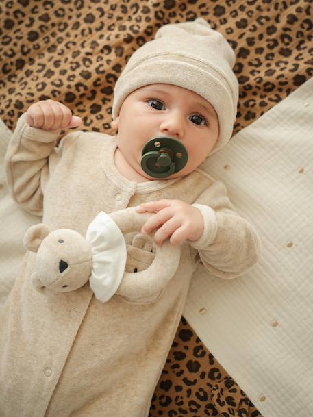 Customisable ENVIE DE FRAISE unisex newborn set marl beige 