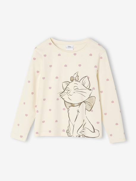 Girl's Disney® Marie Aristocats long-sleeved T-shirt ecru 
