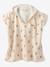 Customisable PETIT OURS baby bath poncho, with recycled cotton printed white 