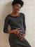 Ribbed Knit Dress for Maternity anthracite 