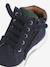 High-Top Leather Shoes for Boys brown+navy blue 