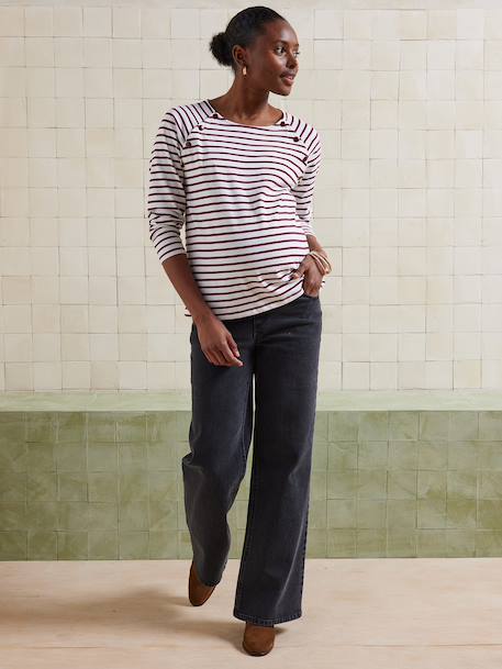 Wide Leg Jeans for Maternity 6439+brut denim 