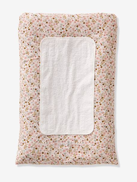 Changing Mat + 2 Changing Pads, FLORA printed white 