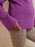 Round-Neck Jumper for Nursing, in Jersey Knit with Wool anthracite+fuchsia 