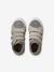 Hook-and-Loop Leather Trainers for Girls, Designed for Autonomy gold+navy blue+printed beige 